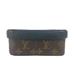 Brown Cotton Louis Vuitton Pouch