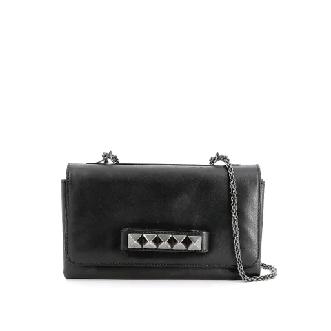 Black Leather Valentino Crossbody Bag