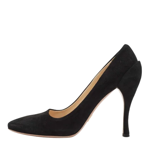 Black Suede Prada Heels
