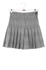 Grey Polyester Maje Skirt