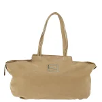 Beige Leather Fendi Shoulder Bag