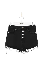 Black Cotton IRO Shorts