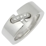 Silver White Gold Chaumet Ring