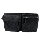 Black Canvas Gucci Belt Bag