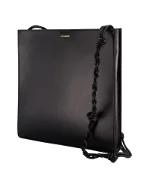 Black Leather Jil Sander Crossbody Bag