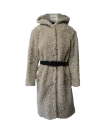 Grey Polyester Ba&sh Coat