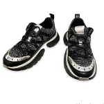 Black Fabric Maje Sneakers