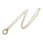 Gold Metal Cartier Necklace