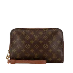 Brown Canvas Louis Vuitton Orsay