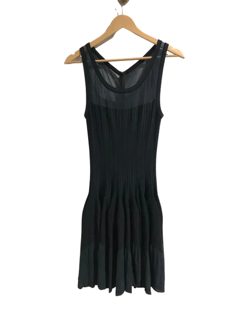 Black Viscose Alaïa Dress