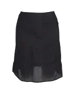 Black Nylon Prada Skirt