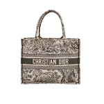 Green Canvas Dior Book Tote