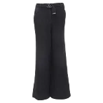 Black Cotton Chanel Pants