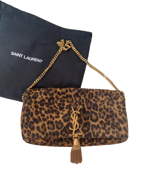 Animal print Suede Saint Laurent Shoulder Bag