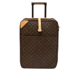 Brown Canvas Louis Vuitton Travel Bag