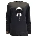 Black Cotton Fendi Sweatshirt