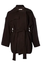 Brown Viscose Lee Coats