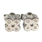 Silver Metal Louis Vuitton Earrings