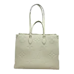 White Leather Louis Vuitton Onthego