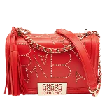 Red Leather Carolina Herrera Shoulder Bag