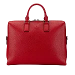 Red Leather Gucci Briefcase