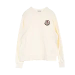 White Cotton Moncler Sweatshirt