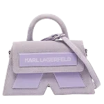 Purple Suede Karl Lagerfeld Handbag