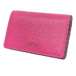 Pink Fabric Furla Wallet