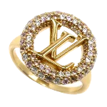 Gold Metal Louis Vuitton Ring