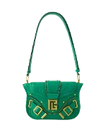 Green Leather Balmain Shoulder Bag