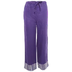 Purple Linen Loro Piana Pants