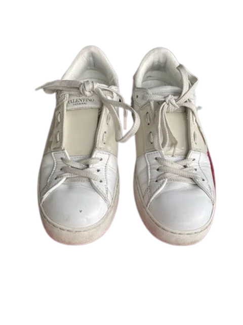 White Leather Valentino Sneakers