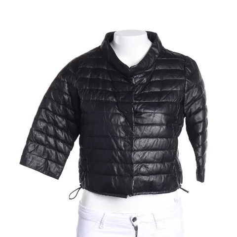 Black Leather Duvetica Jacket