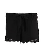 Black Fabric IRO Shorts