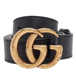 Black Leather Gucci Belt