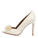 White Satin Lanvin Heels