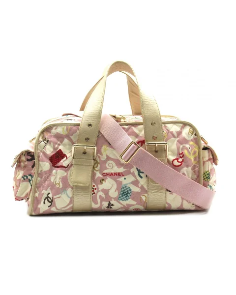 Multicolor Canvas Chanel Handbag