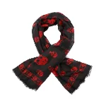 Black Silk Alexander McQueen Scarf