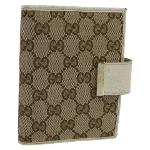 Beige Canvas Gucci Agenda