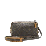 Brown Canvas Louis Vuitton Marly Dragonne