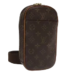 Brown Canvas Louis Vuitton Pochette Gange