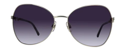 Navy Metal Swaroski Sunglasses