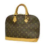 Brown Fabric Louis Vuitton Alma