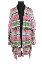 Multicolor Cotton Maje Cardigan