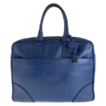 Blue Leather Bottega Veneta Briefcase