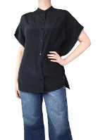 Black Silk Diane Von Furstenberg Shirt
