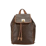 Brown Canvas Celine Backpack