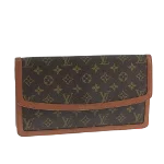 Brown Canvas Louis Vuitton Pochette Dame