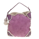 Purple Cotton Bally Handbag