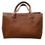 Brown Leather Bally Handbag